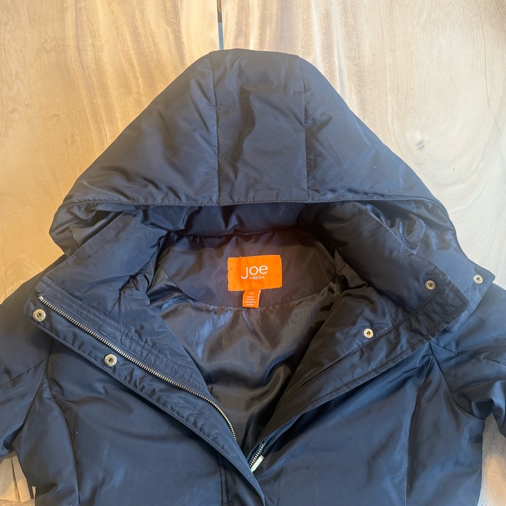 Joe Fresh Black Women’s Large Puffer Jacket - Picture 4 of 5